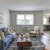 Living room at Glen Brook Apartments in Glenolden, PA